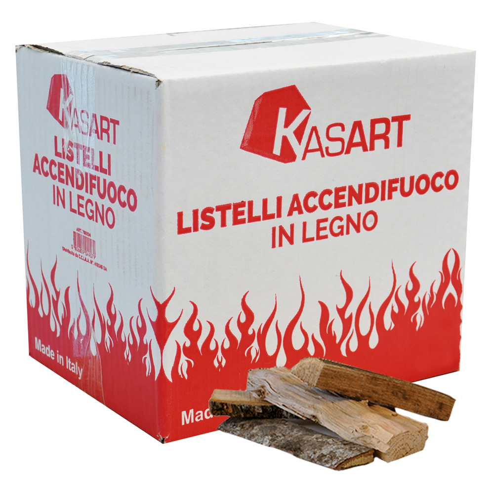 Listelli Accendifuoco in Legno Naturale –  per Camino, Stufa e Barbecue