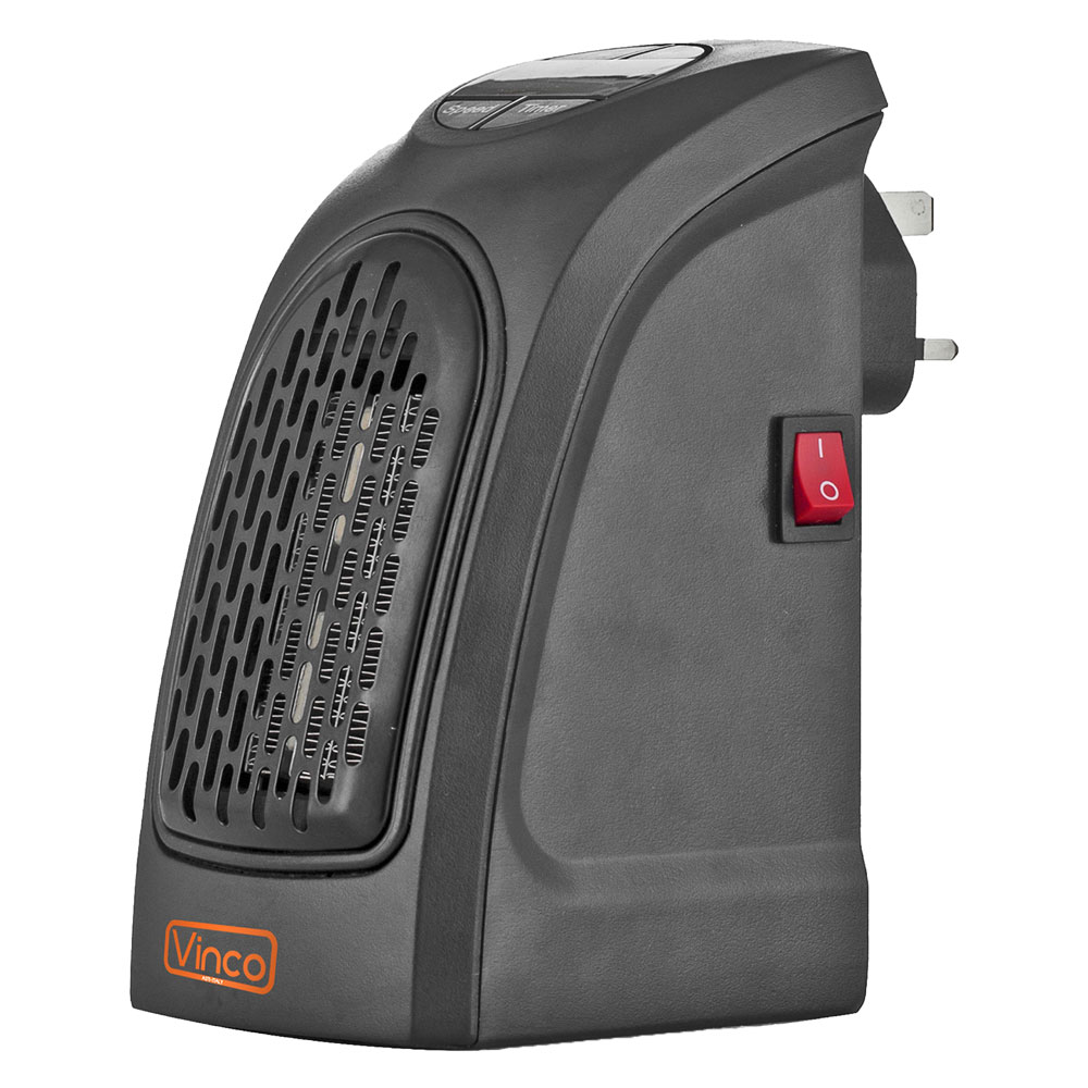 STUFA CERAMICA PLUG IN – 400W, Termostato Digitale, Timer 24H, Display, ERP