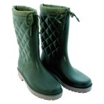 STIVALI “TRONCHETTO” Antifreddo in PVC Verde – Imbottiti con Pelliccia