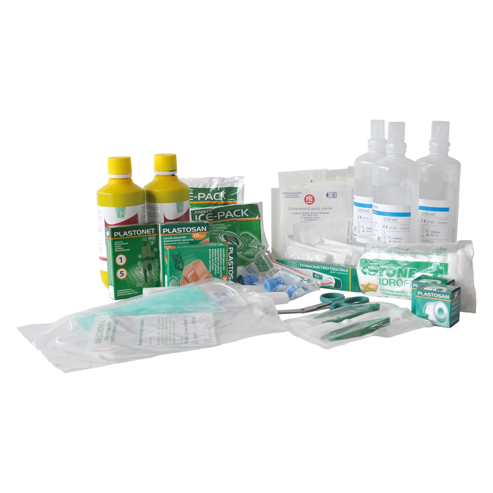 Pacco Medicazione “Allegato 1” – Ricambio Pronto Soccorso a Norma DM 388