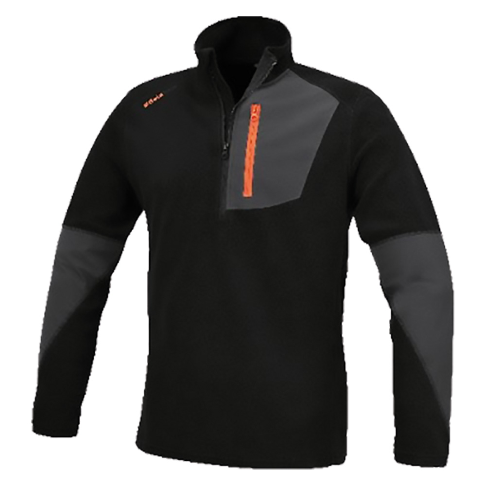 SA0356 Felpa da Lavoro 7654N – Elasticizzata, Leggera 180gr, con Tasca Zip - immagine 1