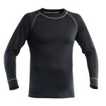 MAGLIA INTIMA TERMICA – Maglia Tecnica Manica Lunga Cooldry 100% Poliestere 180 g/m² Nero