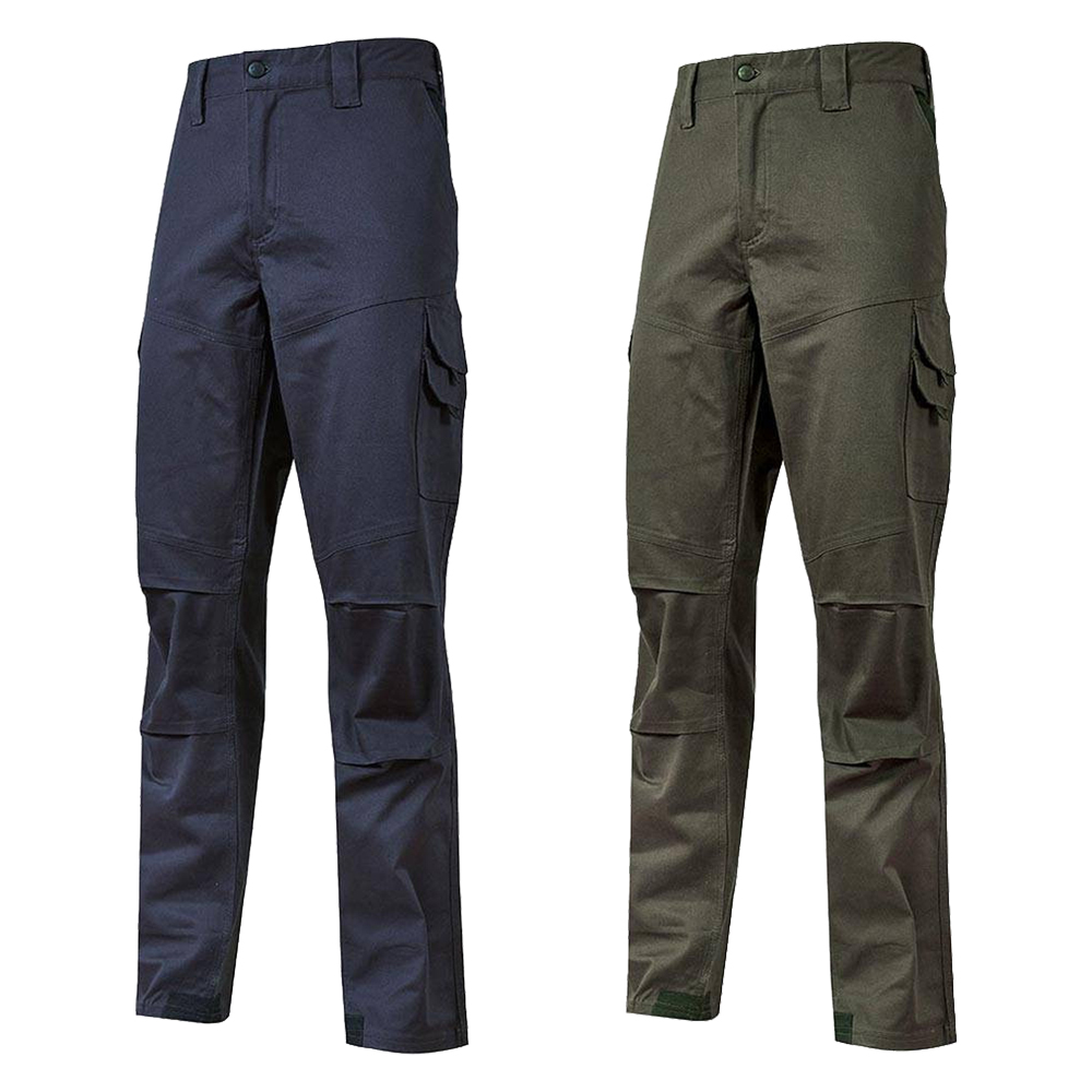 Pantalone da Lavoro Guapo in Cotone Stretch 4 Stagioni con Tasche Multifunzionali