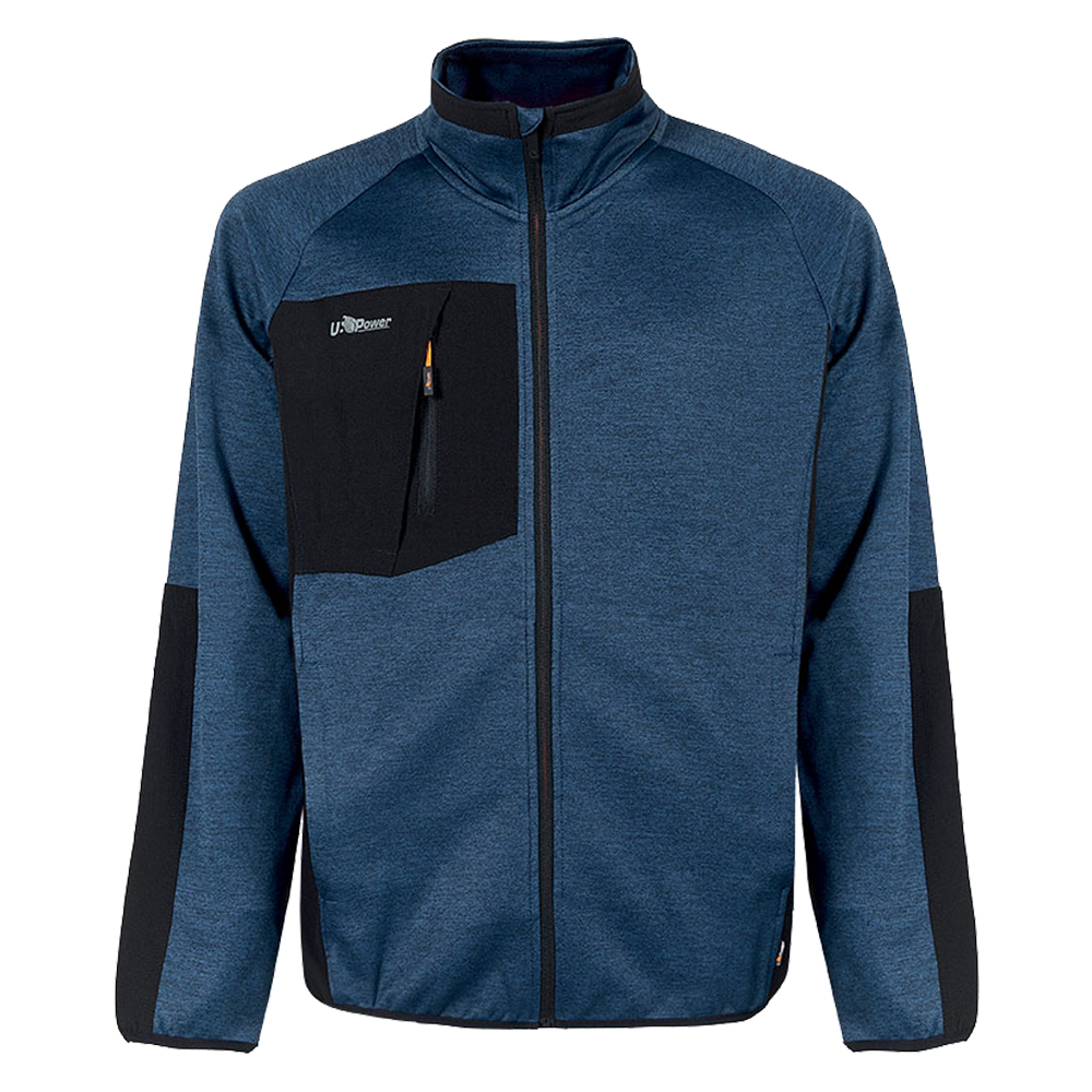 FELPA DA LAVORO HULL – Felpa Tecnica in Poliestere 240 g/m² con Rinforzi e Zip Riflettente