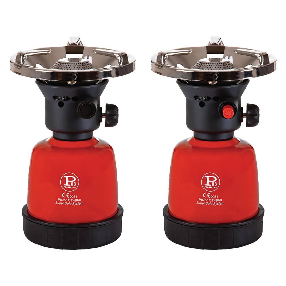 Fornello a Gas in Acciaio Verniciato per Uso Domestico ed Esterno