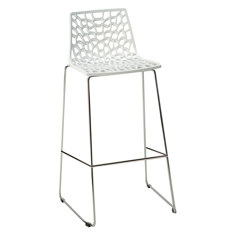 Sedia Sgabello Spider in Metallo e Plastica – Design Moderno per Interni ed Esterni