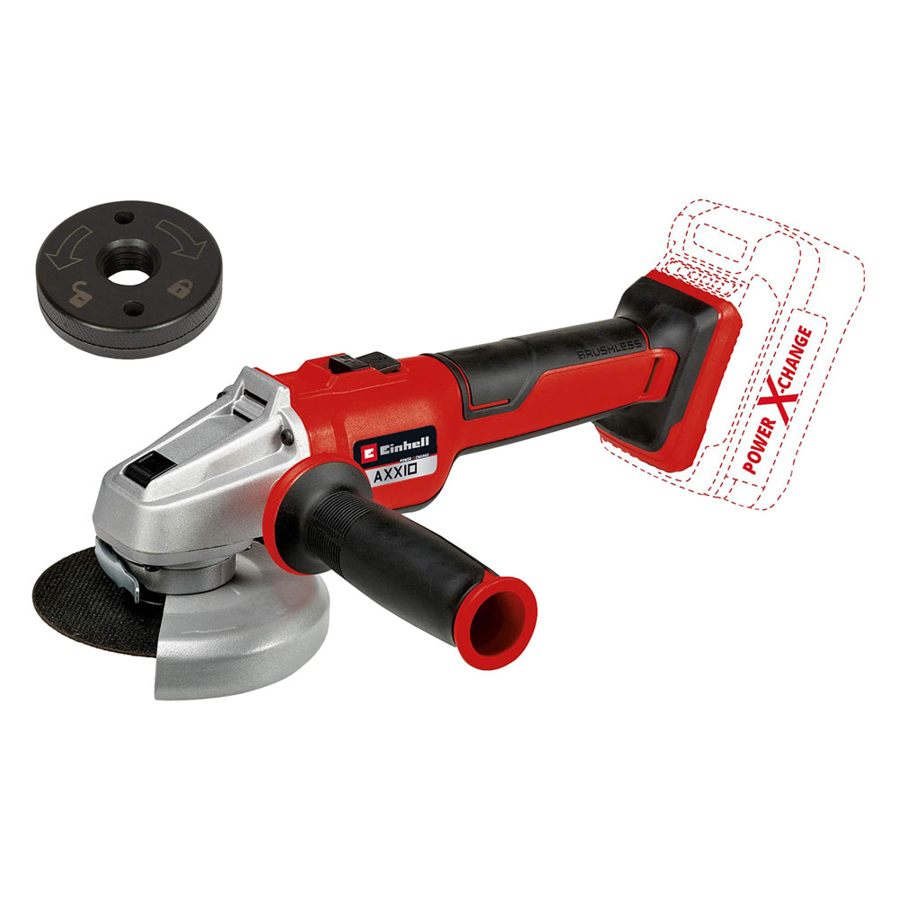 SMERIGLIATRICE ANGOLARE A BATTERIA AXXIO 18/125 Q SOLO 18V – Ø 125 mm