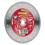 DISCO DIAMANTATO FORZA Turbo Corona Continua Zigrinata per Mattoni Calcestruzzo Tegole Foro 22,2