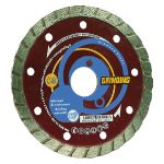 DISCO DIAMANTATO Universale Turbo Corona Continua per Mattoni Calcestruzzo Porfido Granito Tegole Foro 22 mm