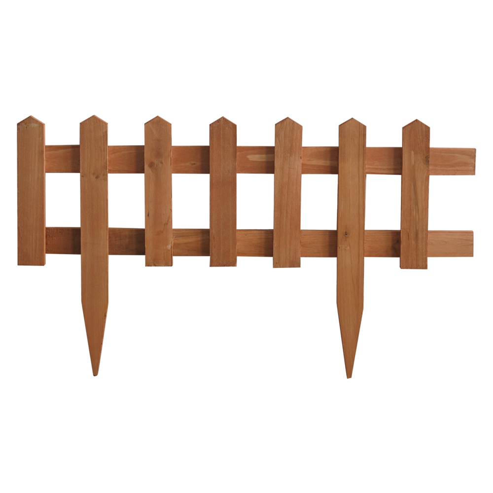 Steccato in Legno per Aiuole 60x35 cm in Abete Impregnato per Bordure Giardino