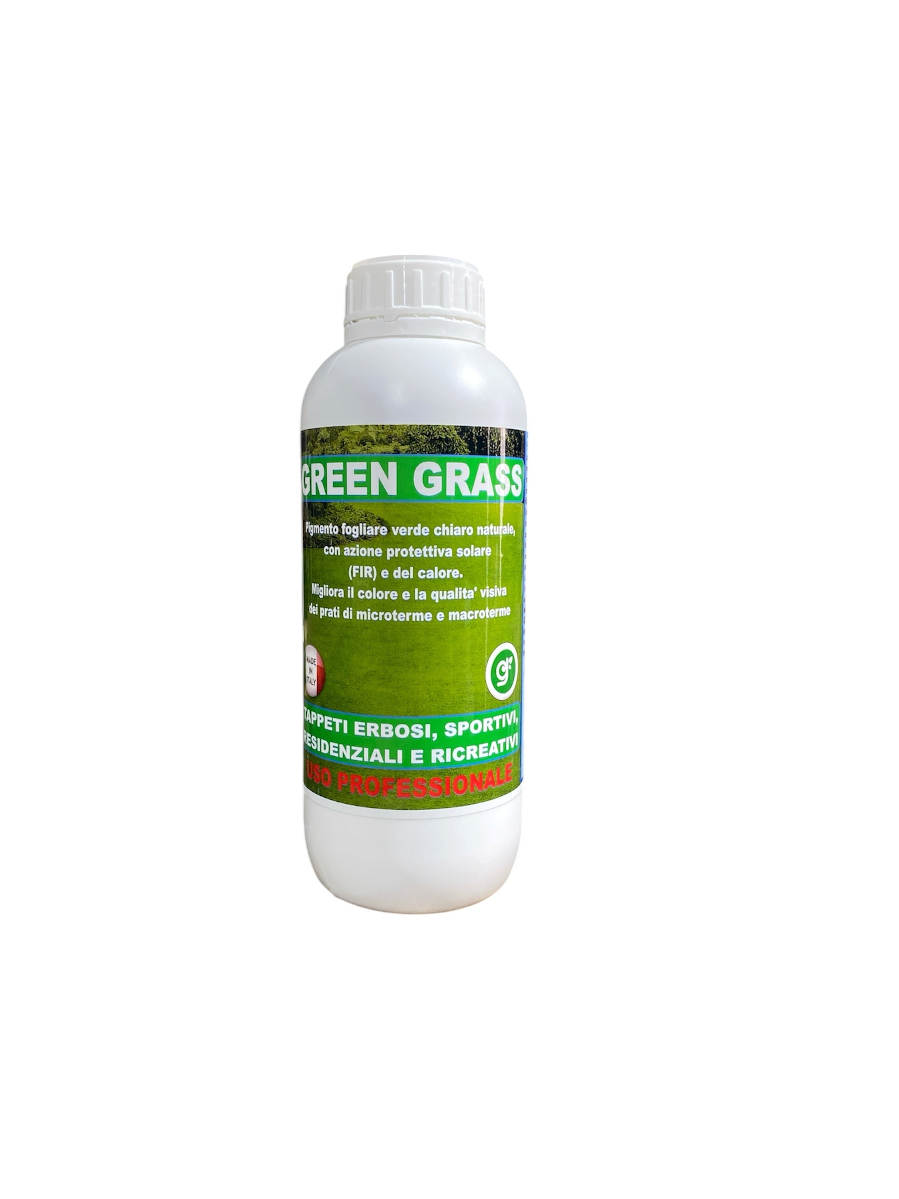 photoroom_20260403_112857 Green Grass Pigmento Fogliare per Prato – Rinverdente Naturale Anti Stress per Microterme e Macroterme 1L - immagine 1