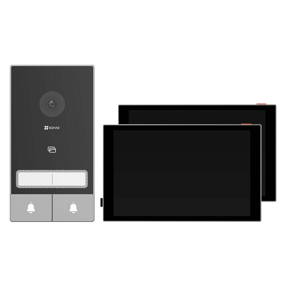 Videocitofono Smart EZVIZ HP7 2 Family Kit Bifamiliare 2K con 2 Monitor da 7" e Controllo da App