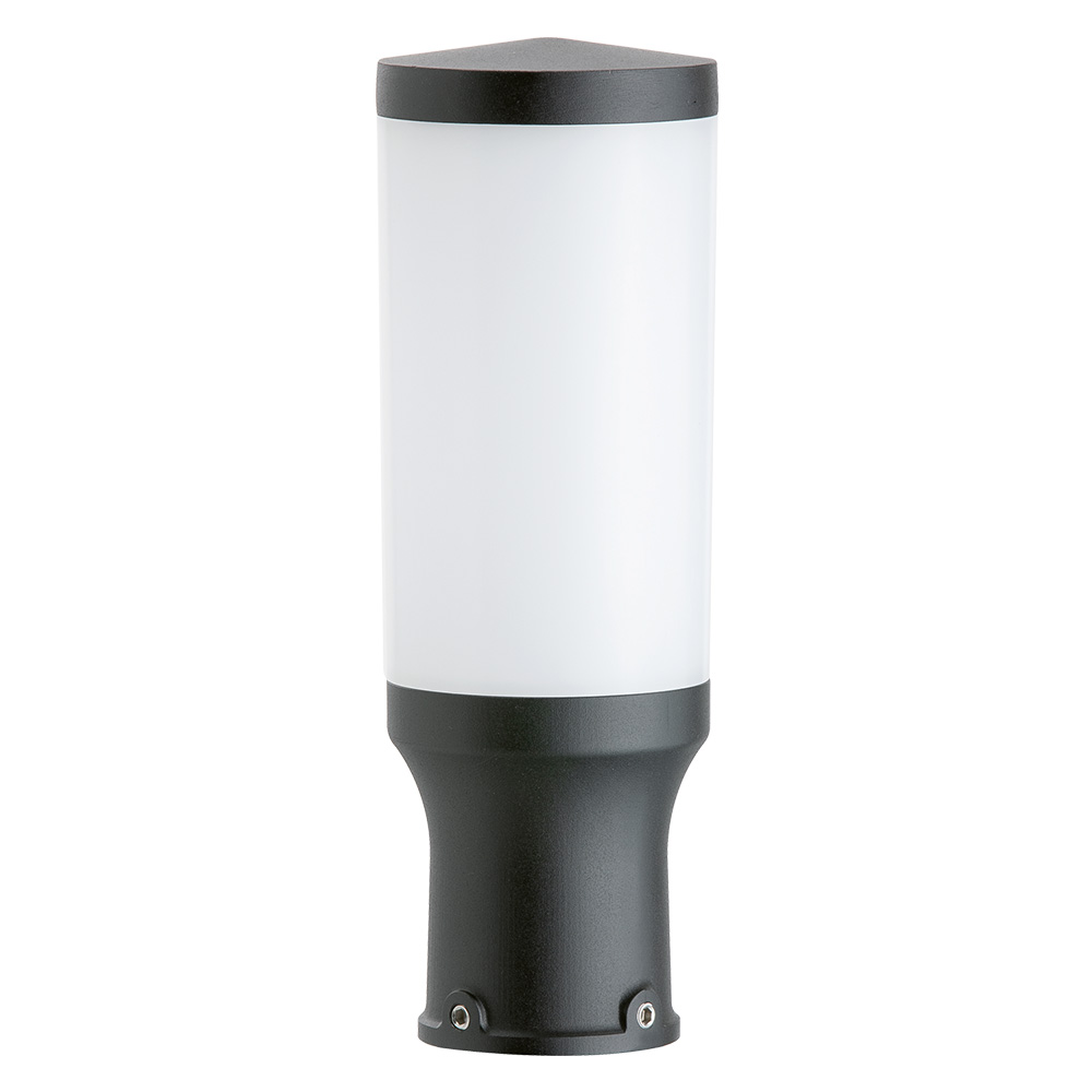 Lanterna Testa-Palo Nera E27 per Pali Ø 60 mm