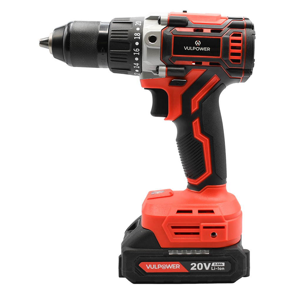 Trapano avvitatore a batteria D020 20 V brushless 80 Nm – Batteria 2 Ah inclusa