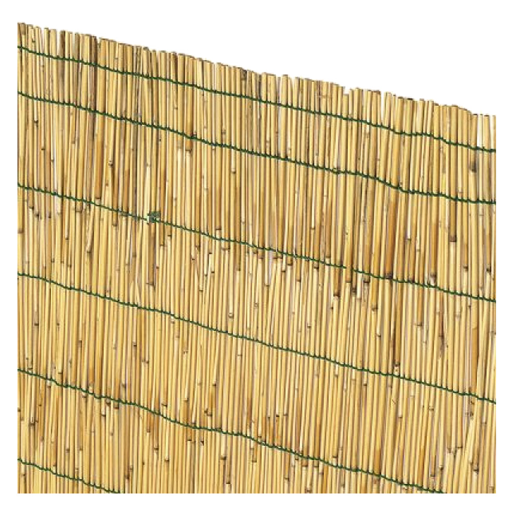 Arella in bamboo pelato con filo passante in nylon per recinzioni e ombreggiamento