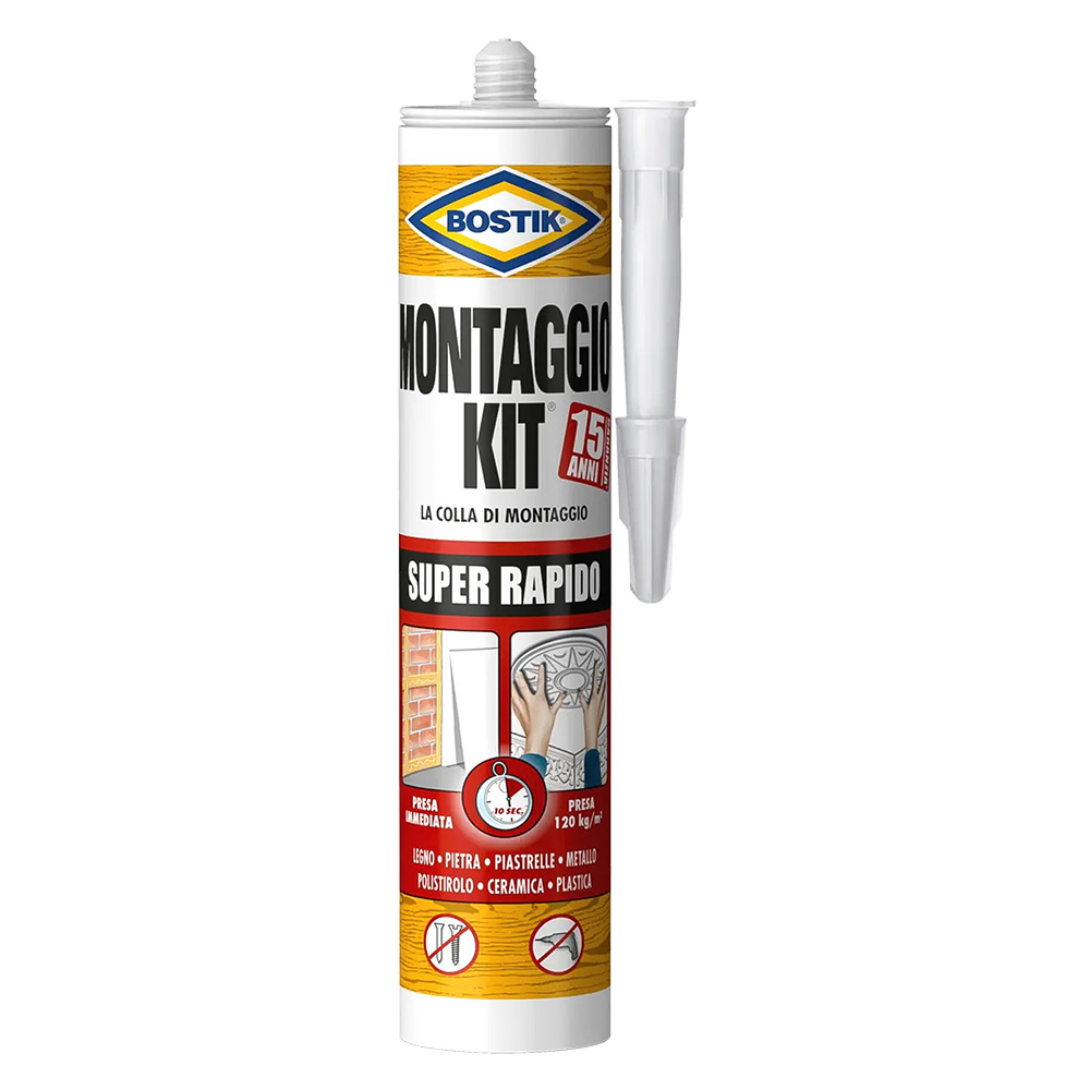 Colla Montaggio Kit Super Rapido 370 g – Adesivo acrilico senza solventi